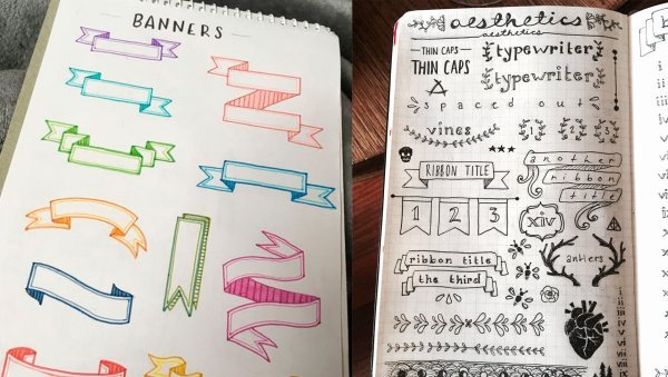 Bullet Journal заголовки