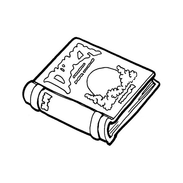 Раскраска "книга"