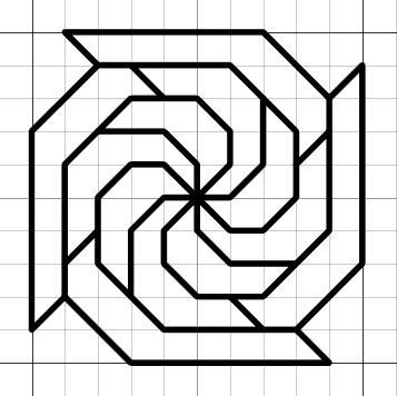 Узоры по клеточкам в тетради