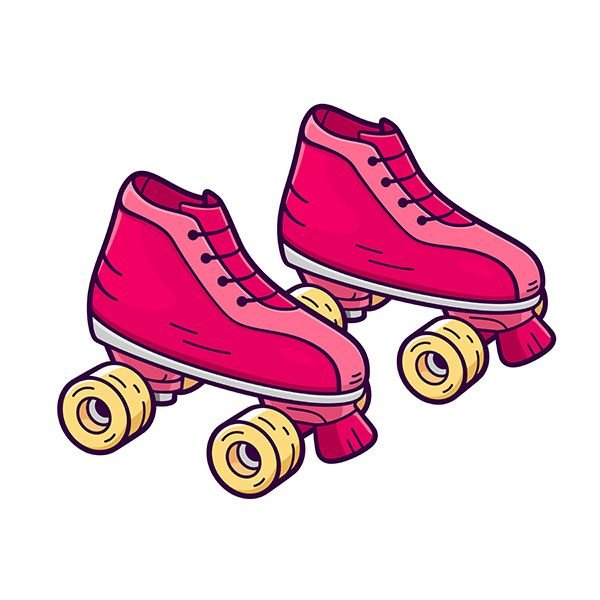 Роликовые коньки вектор