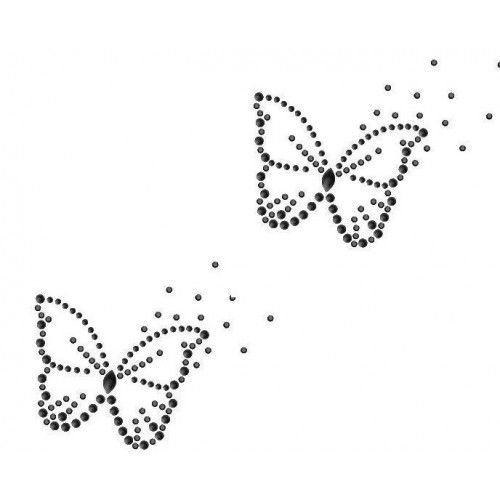 Трафарет для страз бабочки