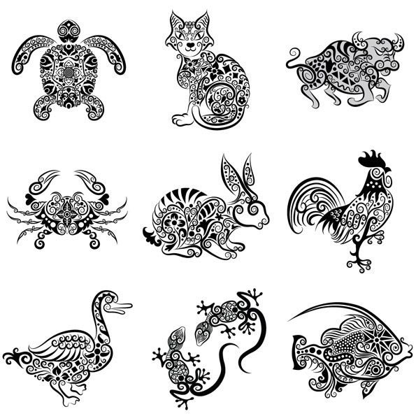 Орнамент животные