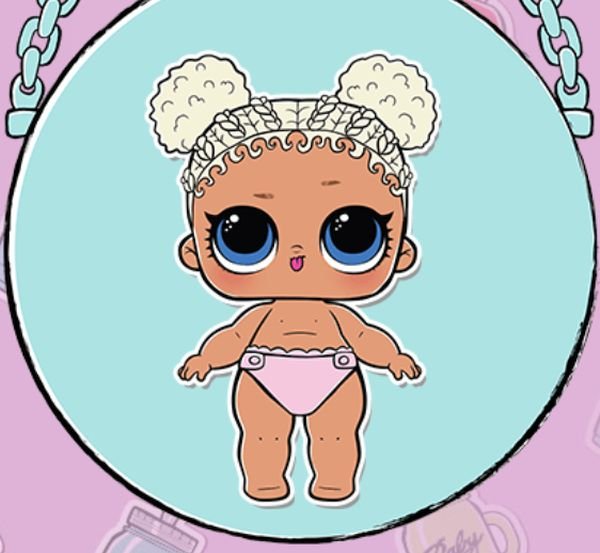 Раскраска кукла ЛОЛ мини