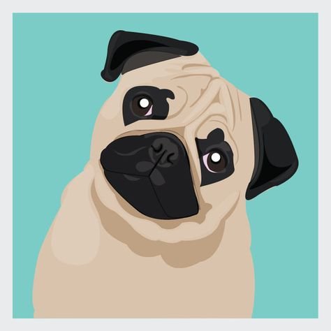 Мопс стилизованный