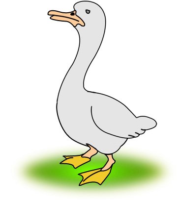 Гусыня Гусак карточка для ребенка