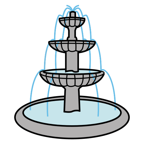 Фонтан для рисования