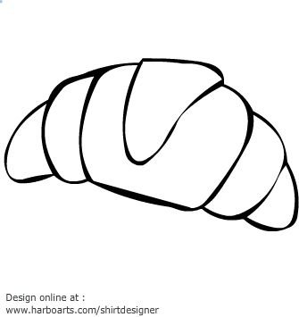 Круассан раскраска