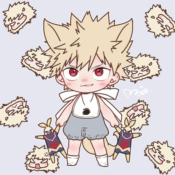 Аниме моя геройская Академия Бакуго Чиби