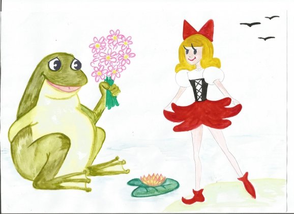 Литературные герои Дюймовочка