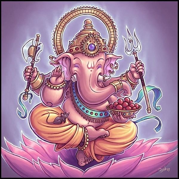 Ганеша рисунок