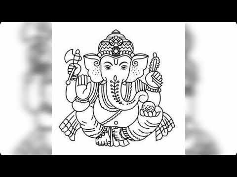 Ганеша для привлечения денег эскиз