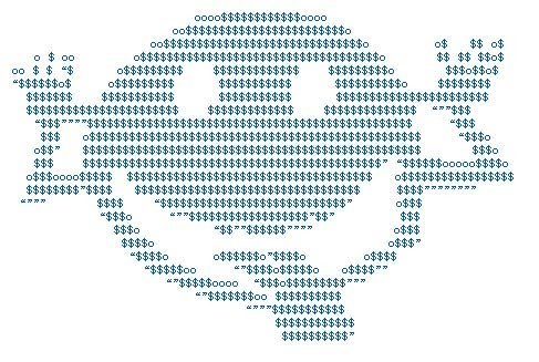 В стиле ASCII Art,