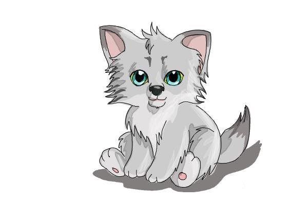 Маленький Волчонок мультяшный