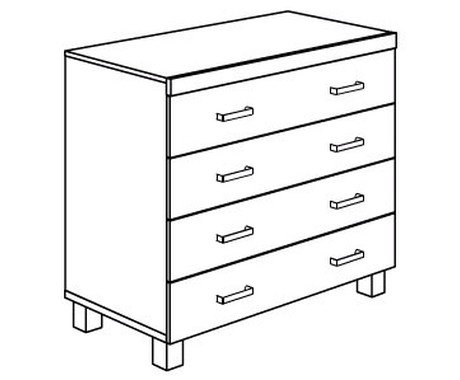 Комод раскраска