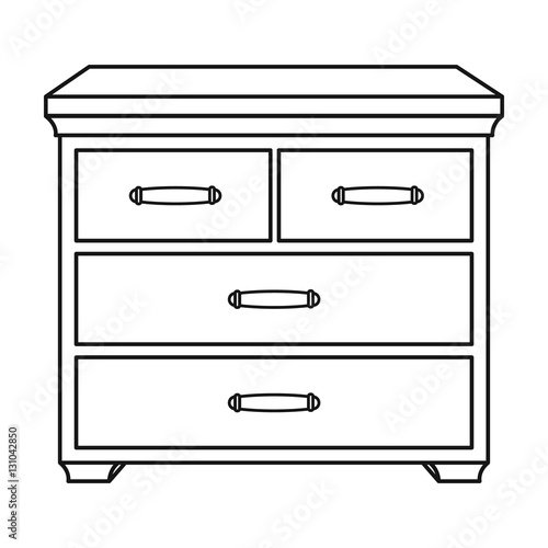 Нарисовать комод