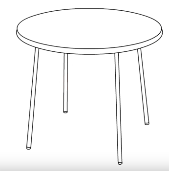 Стол и стулья мультяшные