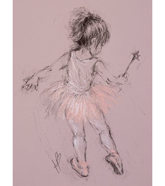 Маленькие нарисованные балерины