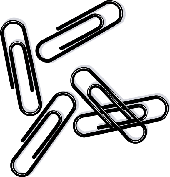 Скрепка черная