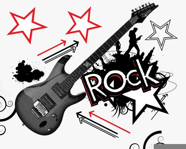 Трафарет рок н ролл