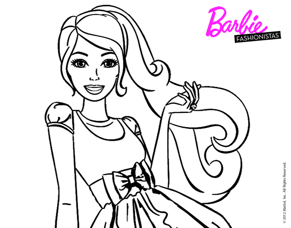 Барби рисунок