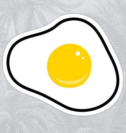 Стикеры наклейки яичница