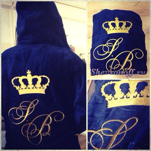 Машинная вышивка на спину