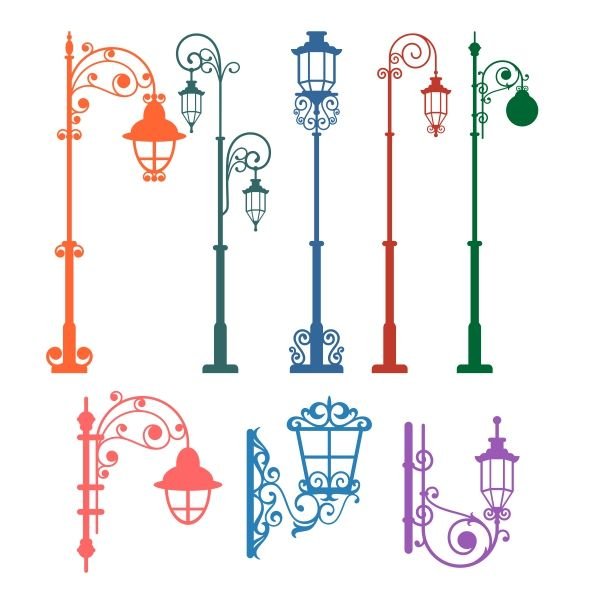 Нарисовать уличный фонарь