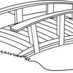 Силуэт арочного моста
