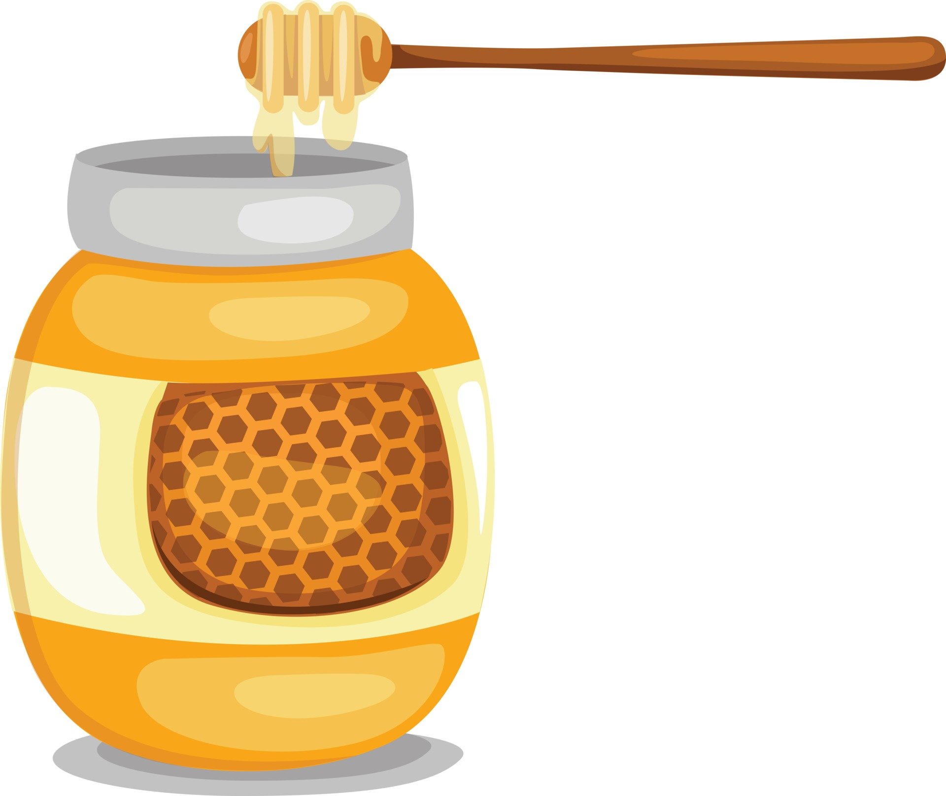 Бутылочка мёда мультяшная