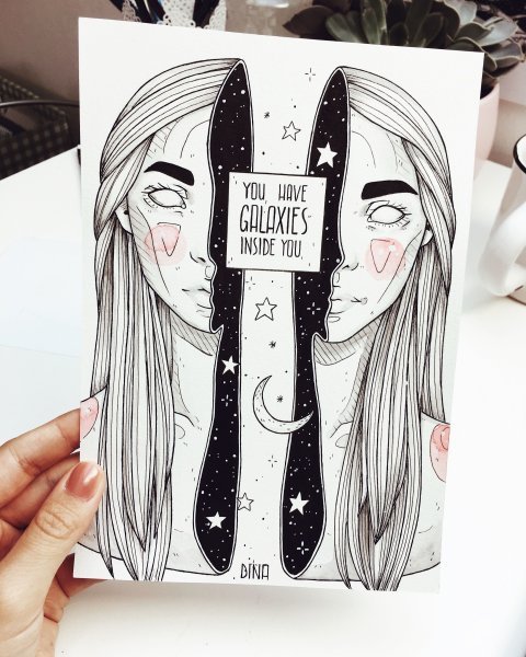 Харли Квинн для скетчбука