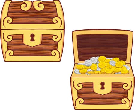 Сундук с сокровищами закрытый