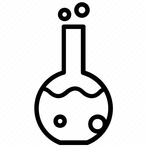 Значок круглой колбы