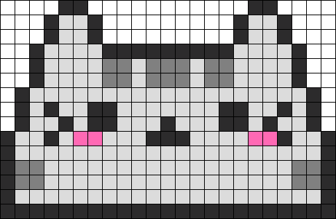 Кошачья лапка по клеткам