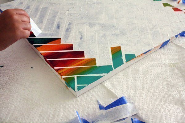 Треугольники с малярной лентой