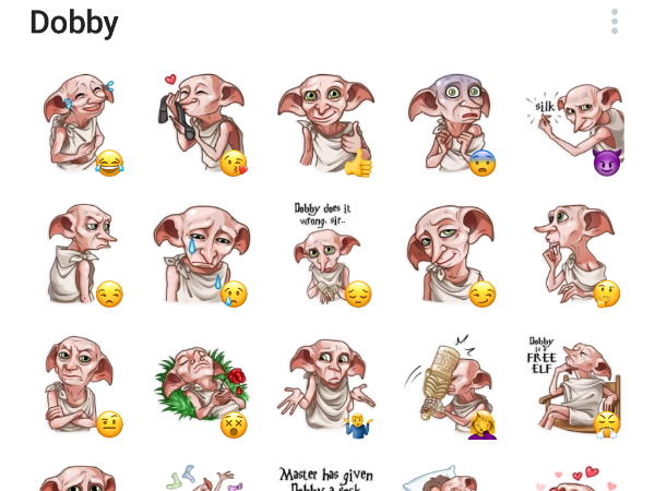 Добби Стикеры телеграмм