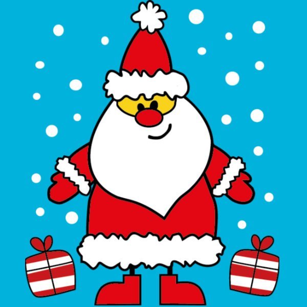 Дед Мороз раскраска