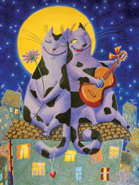 Маленькая ночная Серенада рисунок детский