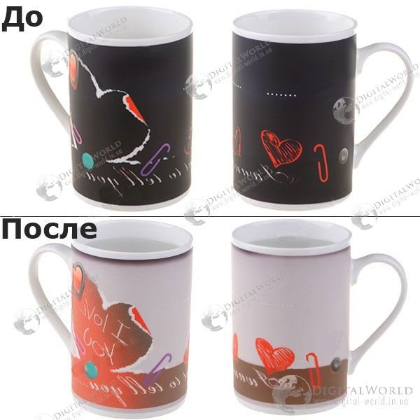 Кружки которые меняют рисунок при нагревании
