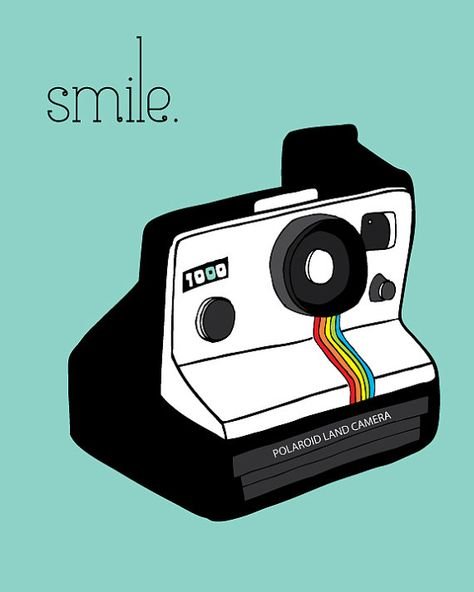 Полароид рисунок для срисовки