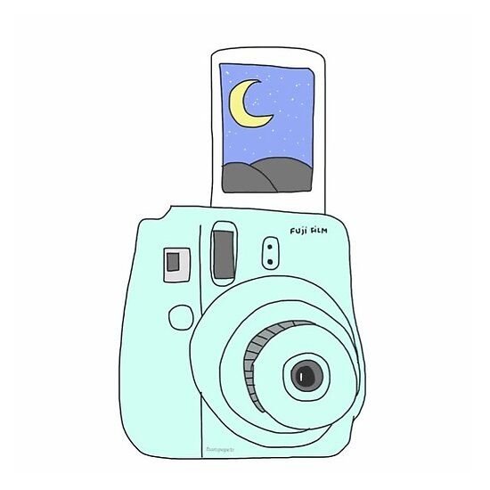 Фотоаппарат Instax нарисованный