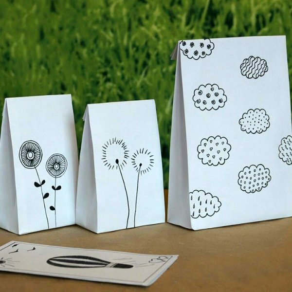 Подарочный пакетик своими руками из бумаги