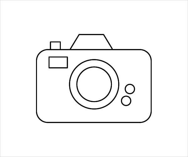 Фотоаппарат раскраска для детей