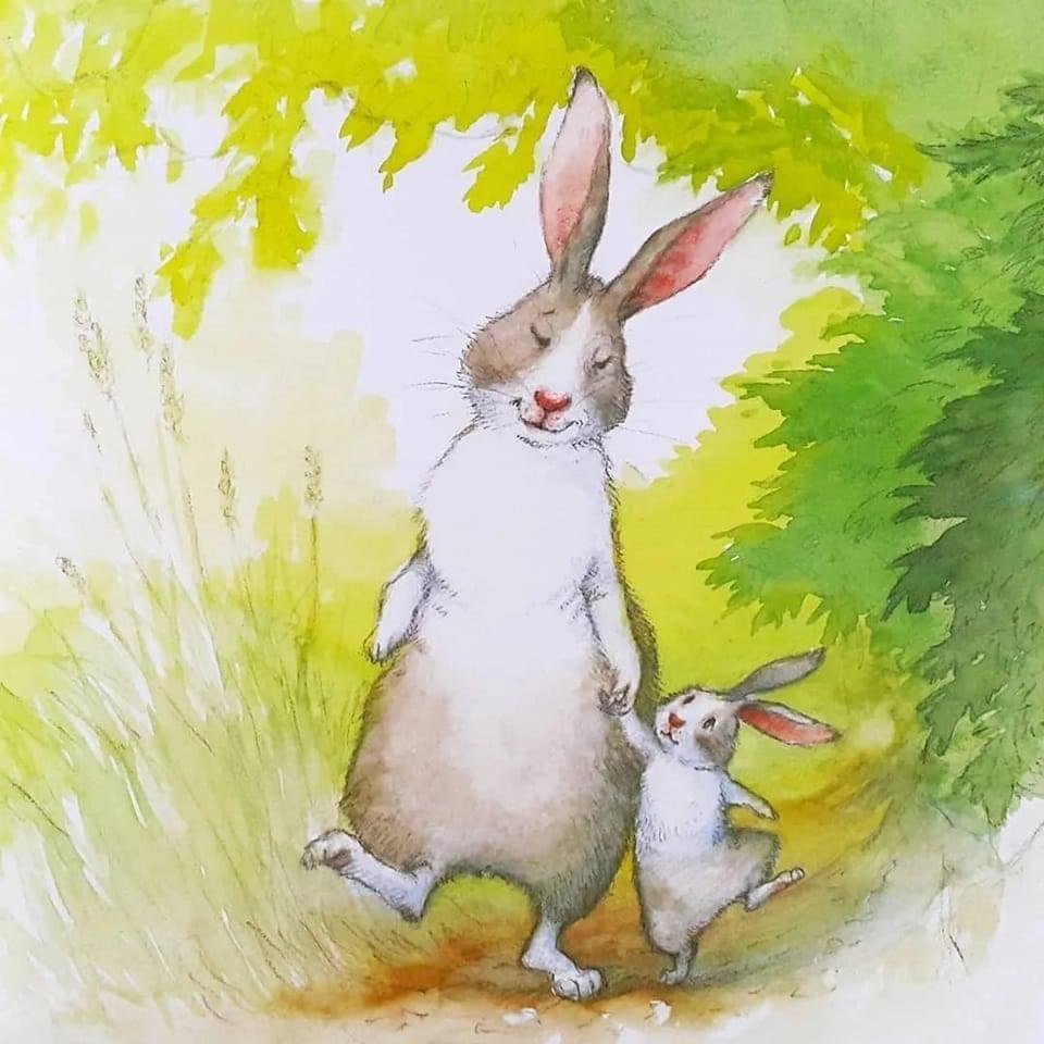 Иллюстрации Петры Браун зайцы
