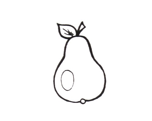 Груша раскраска маленькая