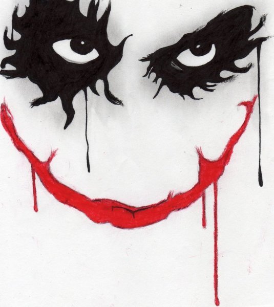 Джокер страшный рисунок