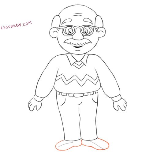 Дедушка рисунок