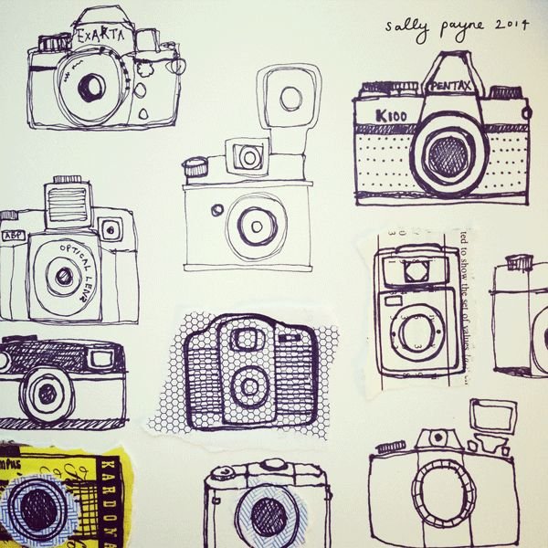 Полароиды рисунки маркерами