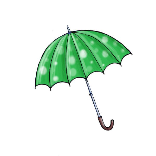 Зонт раскраска