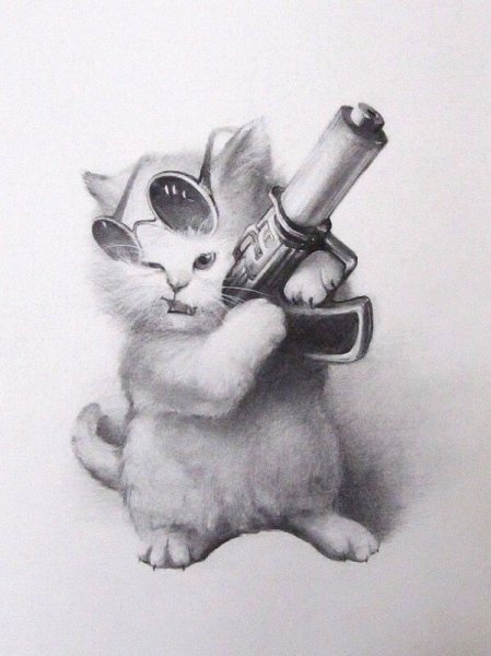 Крутые рисунки с котами