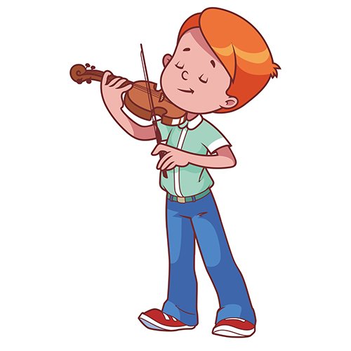 Скрипач мультяшный